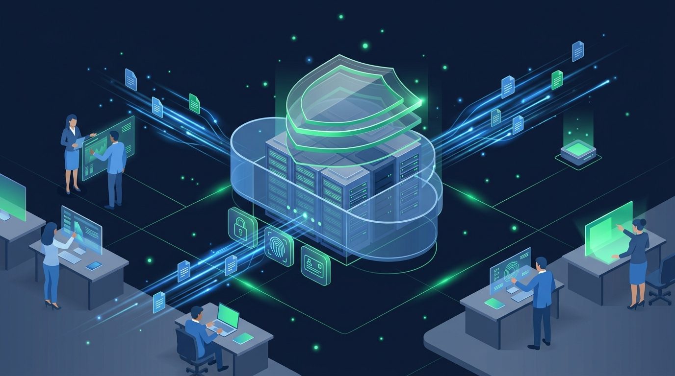 Sichere Cloud-Archivierung mit strukturiertem Dokumentenzugriff und Verschlüsselung für Unternehmen
